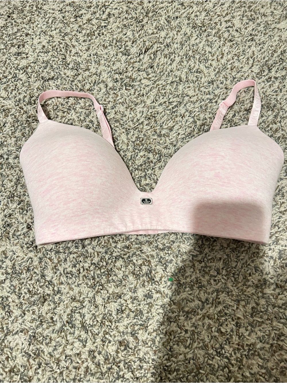 Victoria’s Secret Cotton Logo Hardware Lighty Lined Wireless Bra